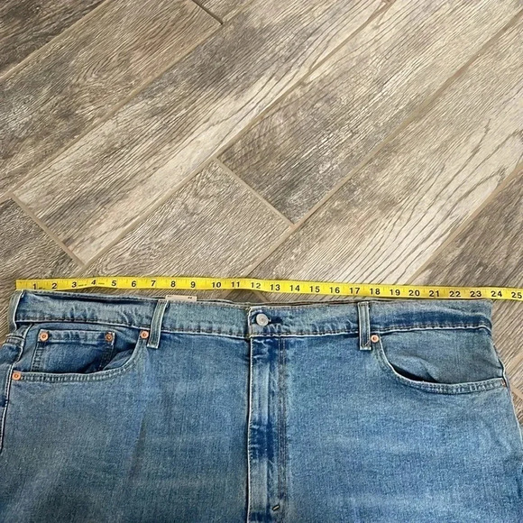 Levi’s 511 cut off Jean shorts Raw hem Big & Tall Medium wash Men’s size 46 NWT - Picture 11 of 14